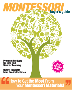 MONTESSORI How to Get the Your Most