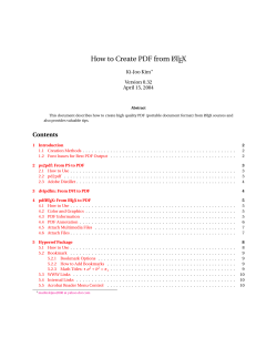 How to Create PDF from L TEX A Ki-Joo Kim