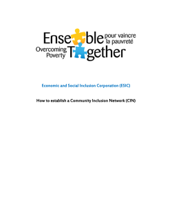 Economic and Social Inclusion Corporation (ESIC)