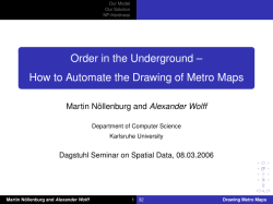 Order in the Underground – Martin N ¨ollenburg and Alexander Wolff