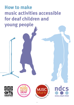 How to make music activities accessible for deaf children and young people