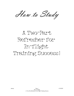 How to Study  A Two-Part Refresher for