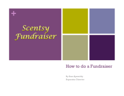 + How to do a Fundraiser By Sara Speechly Superstar Director