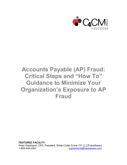 Accounts Payable (AP) Fraud: Critical Steps and Guidance to Minimize Your