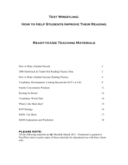 Text Wrestling:  How to Help Students Improve Their Reading Ready-to-Use Teaching Materials
