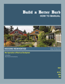 Build a Better Burb HOW TO MANUAL