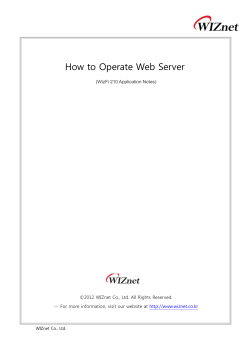 How to Operate Web Server