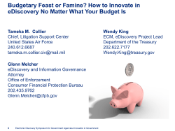 Budgetary Feast or Famine? How to Innovate in