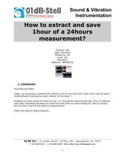 How to extract and save 1hour of a 24hours measurement? Sound &amp; Vibration