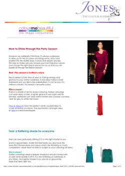 How to Shine through the Party Season From: Sent: To:
