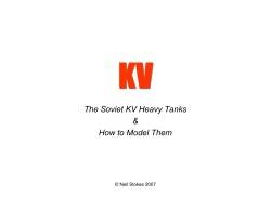 KV The Soviet KV Heavy Tanks &amp; How to Model Them