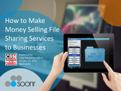 How to Make Money Selling File Sharing Services to Businesses