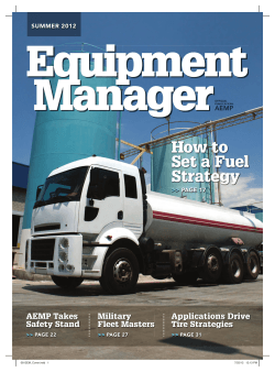 How to Set a Fuel Strategy AEMP Takes