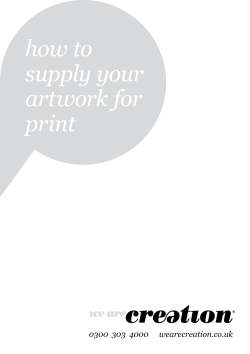 how to supply your artwork for print