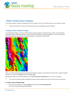 Oasis montaj Colour Imaging Oasis montaj How-To Guide