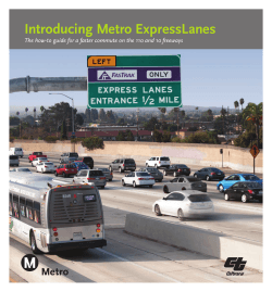 Introducing Metro ExpressLanes