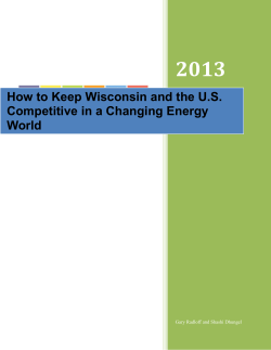 2013  How to Keep Wisconsin and the U.S.
