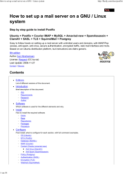 How to set up a mail server on a GNU /... system