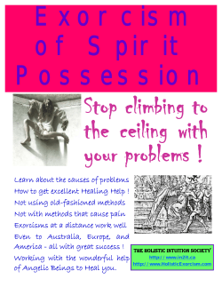 Exorcism of Spirit Possession Stop climbing to