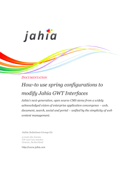 How-to use spring configurations to modify Jahia GWT Interfaces D