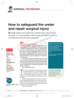 How to safeguard the ureter and repair surgical injury