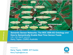 Semantic Sensor Networks: The W3C SSN-XG Ontology and