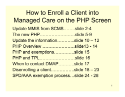 How to Enroll a Client into