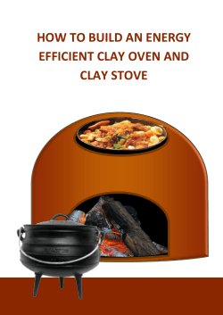 HOW TO BUILD AN ENERGY EFFICIENT CLAY OVEN AND CLAY STOVE