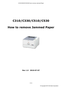 C310/C330/C510/C530  How to remove Jammed Paper Rev 1.0   2010-07-07