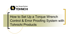 How to Set Up a Torque Wrench Tohnichi Products