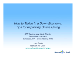 How to Thrive in a Down Economy: December Luncheon