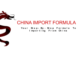 CHINA IMPORT FORMULA