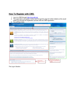How To Register with CMS: