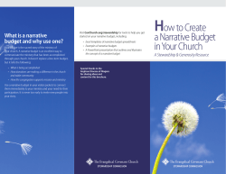 H ow to Create a Narrative Budget in Your Church