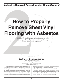 How to Properly Remove Sheet Vinyl Flooring with Asbestos