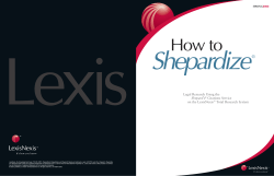 Shepardize How to ® Legal Research Using the