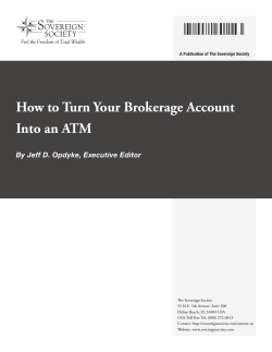 How to Turn Your Brokerage Account Into an ATM