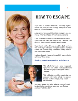 HOW TO ESCAPE 1