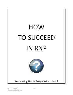 HOW TO SUCCEED IN RNP