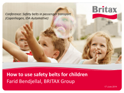 How to use safety belts for children  (Copenhagen, IDA Automotive)