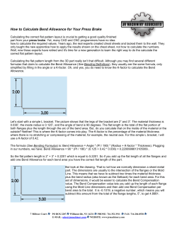 How to Calculate Bend Allowance for Your Press Brake