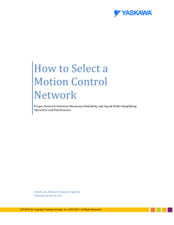 How to Select a Motion Control Network