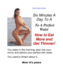 Six Minutes A Day To A To A Perfect Waist