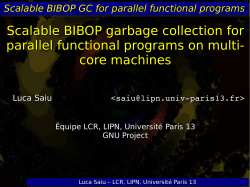 Scalable BIBOP garbage collection for parallel functional programs on multi- core machines
