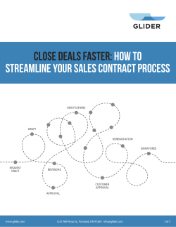 Close Deals Faster: How To Streamline Your Sales Contract Process www.glider.com
