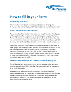                      ... How  to  fill  in  your  Form Completing  Your  Form