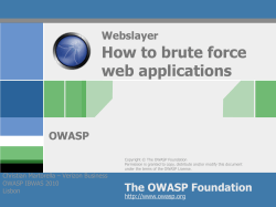 How to brute force web applications Webslayer