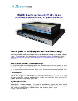 HOWTO: How to configure L2TP VPN tunnel