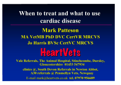 HeartVets When to treat and what to use  cardiac disease