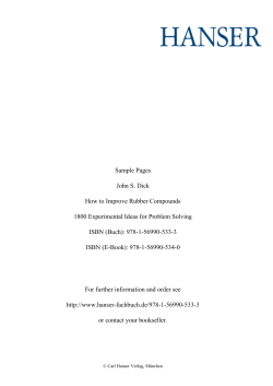 Sample Pages John S. Dick How to Improve Rubber Compounds